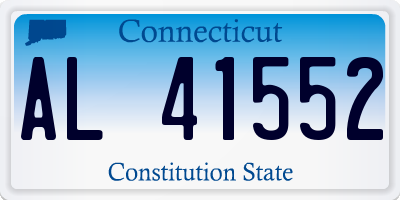 CT license plate AL41552