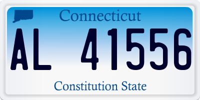 CT license plate AL41556