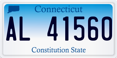 CT license plate AL41560