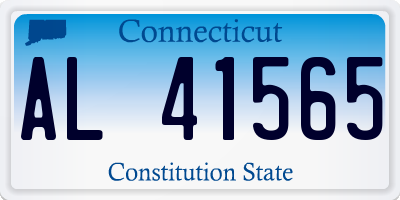 CT license plate AL41565