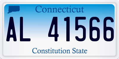 CT license plate AL41566