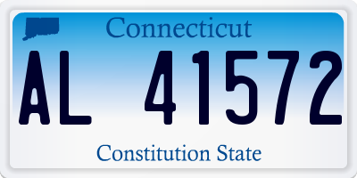 CT license plate AL41572