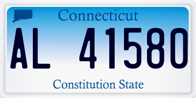 CT license plate AL41580