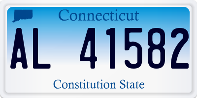 CT license plate AL41582