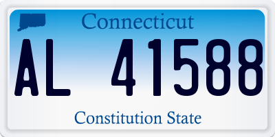 CT license plate AL41588