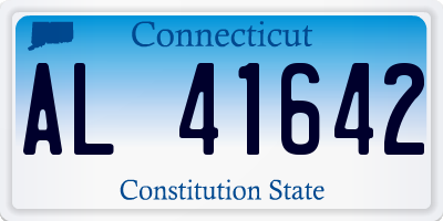 CT license plate AL41642
