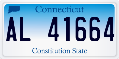 CT license plate AL41664