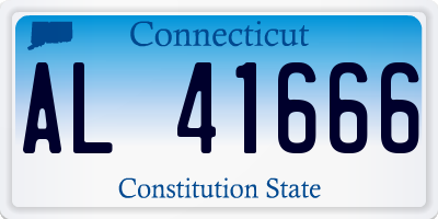 CT license plate AL41666