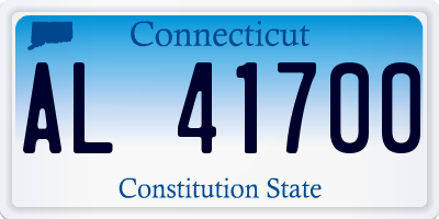 CT license plate AL41700