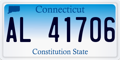 CT license plate AL41706