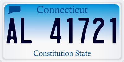 CT license plate AL41721