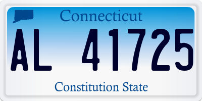 CT license plate AL41725