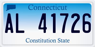 CT license plate AL41726