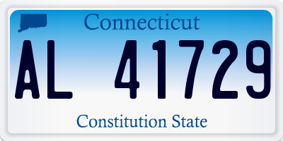 CT license plate AL41729