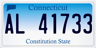 CT license plate AL41733
