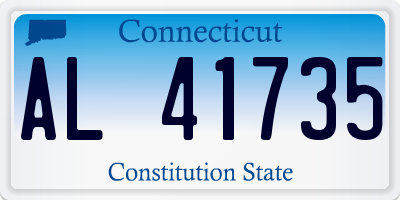 CT license plate AL41735