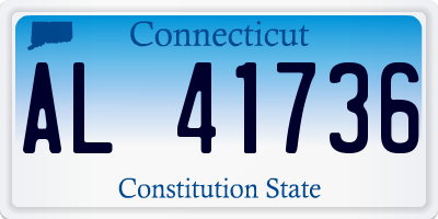 CT license plate AL41736