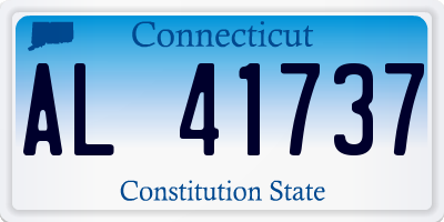 CT license plate AL41737