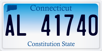 CT license plate AL41740