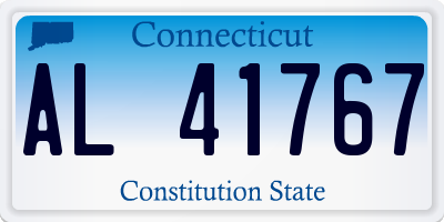 CT license plate AL41767