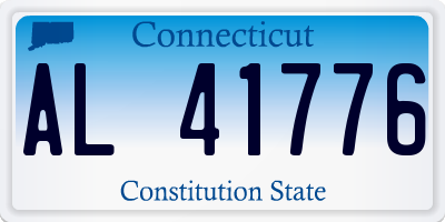 CT license plate AL41776