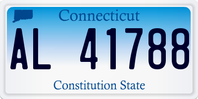CT license plate AL41788