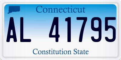 CT license plate AL41795