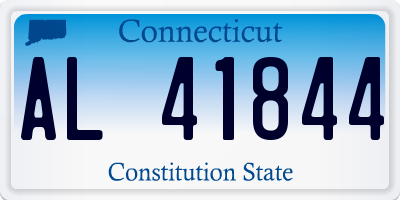 CT license plate AL41844