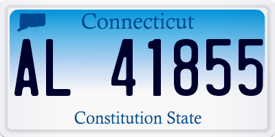 CT license plate AL41855