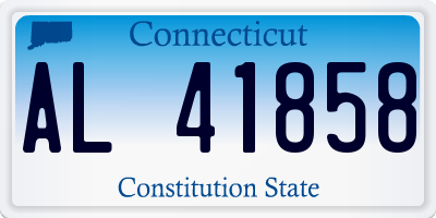 CT license plate AL41858