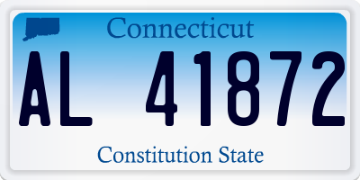 CT license plate AL41872
