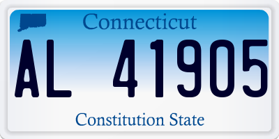 CT license plate AL41905