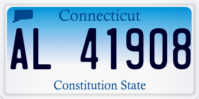 CT license plate AL41908