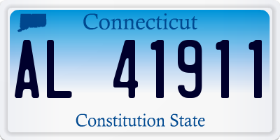 CT license plate AL41911