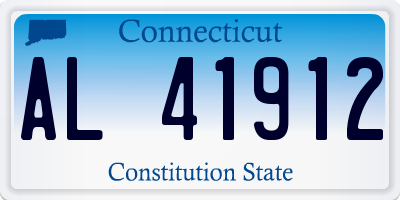 CT license plate AL41912