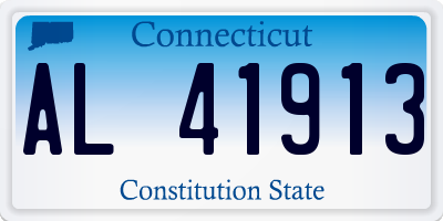 CT license plate AL41913