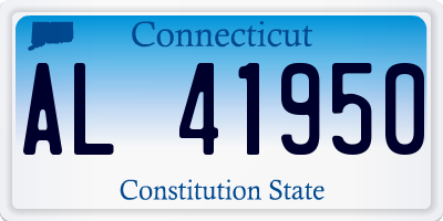 CT license plate AL41950