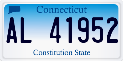 CT license plate AL41952