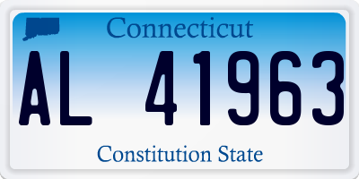 CT license plate AL41963