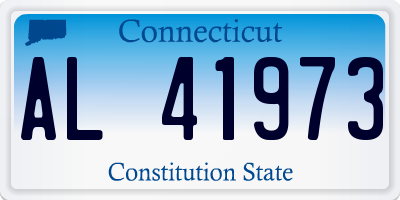 CT license plate AL41973