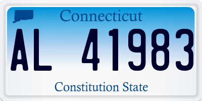 CT license plate AL41983
