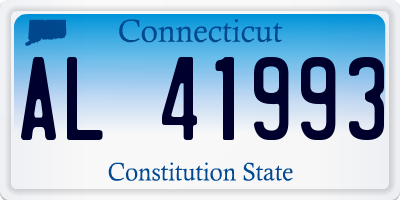 CT license plate AL41993