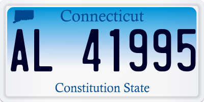 CT license plate AL41995