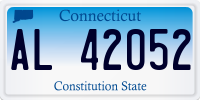 CT license plate AL42052