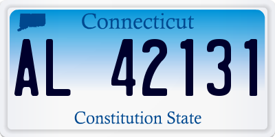 CT license plate AL42131