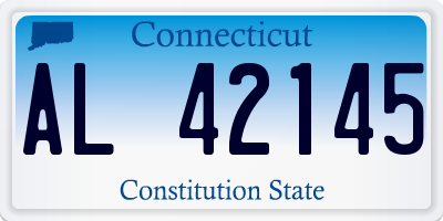 CT license plate AL42145