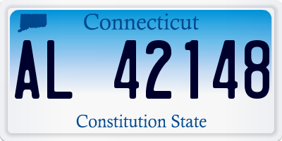 CT license plate AL42148