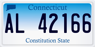 CT license plate AL42166