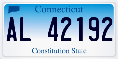 CT license plate AL42192