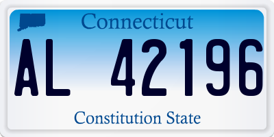 CT license plate AL42196